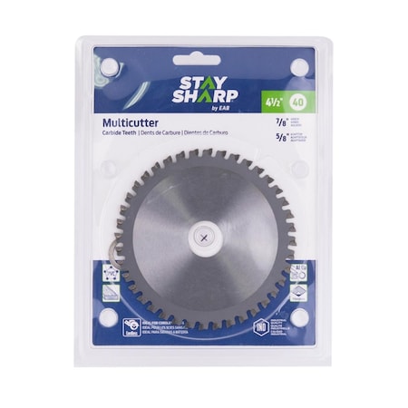 Stay Sharp 4.5 in. x 40 Teeth Finishing Specialty Industrial Saw Blade - Recyclable 2110650